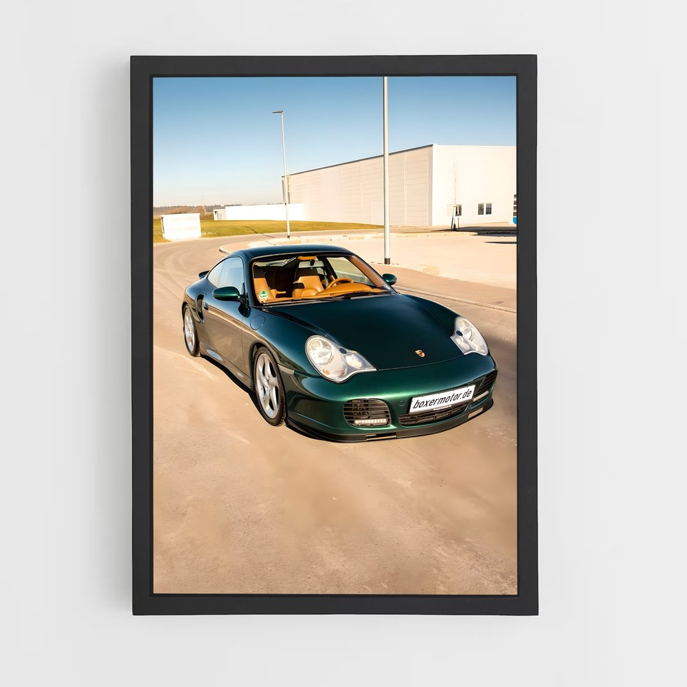 Poster Vitesse Verde – affiche Porsche (vue 2)